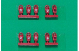 GWR Head & Tail Lamps Red x 5 OO Scale